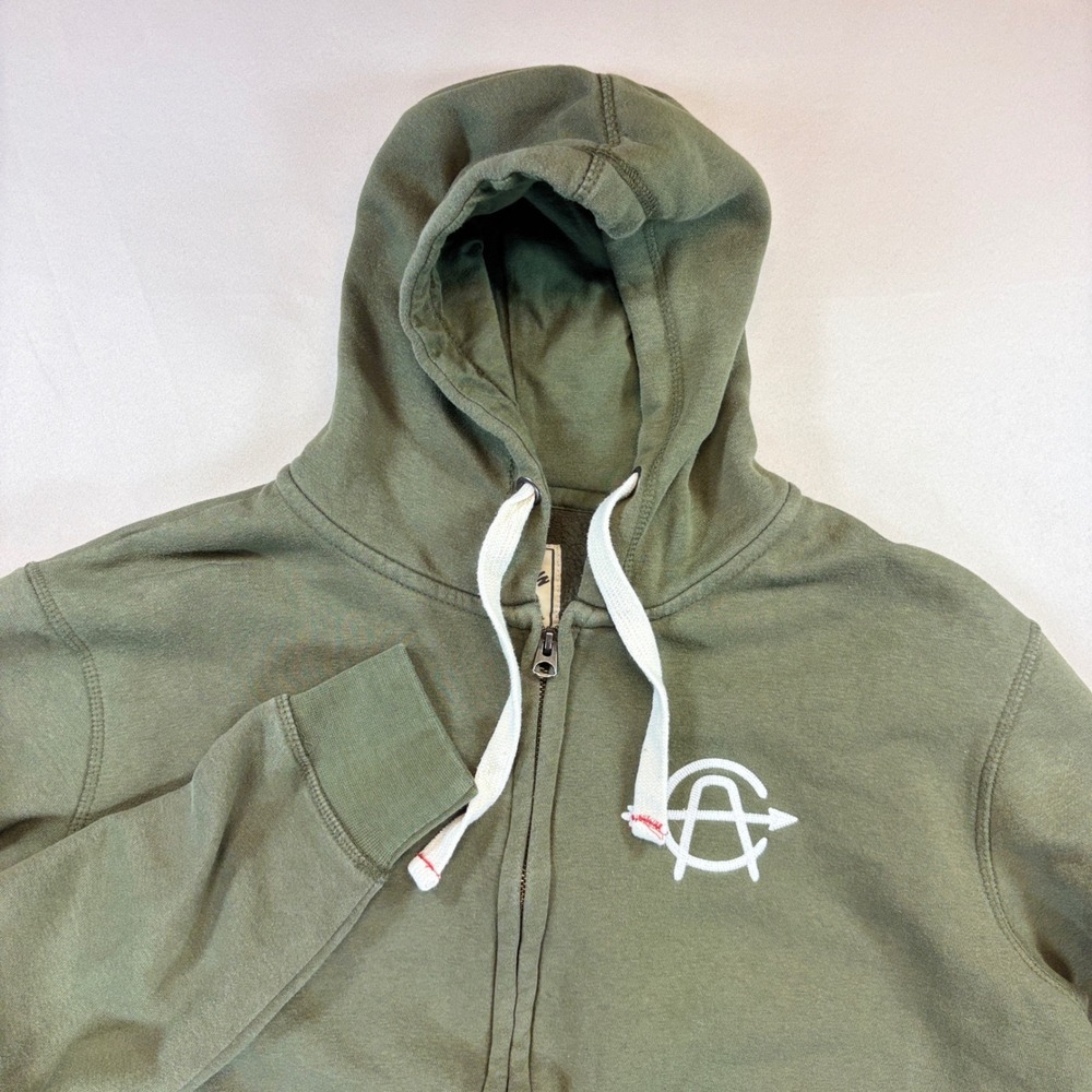 Iron & Resin‎ Huckleberry Zip Hoodie Mens Medium Green Fleece California Outdoor